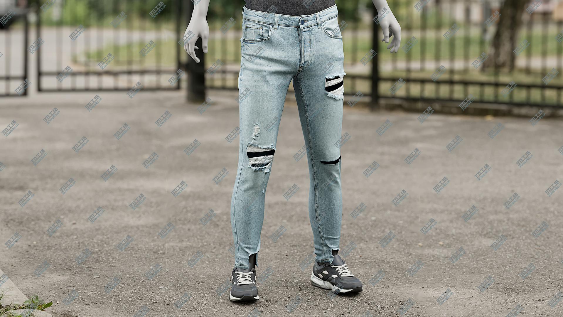 images/goods_img/202104094/Men's Jeans with Sneakers 12 3D model/2.jpg